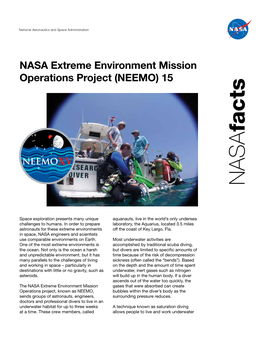 NASA Extreme Environment Mission Operations Project (NEEMO) 15
