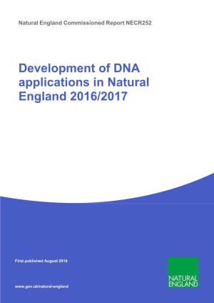 NECR252 Edition 1 Development of DNA Applications in Natural