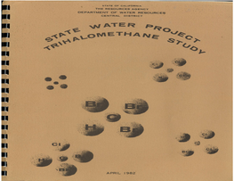 State Water Project Trihalomethane Study - (April 1982