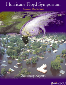 Hurricane Floyd Symposium September 17 & 18, 2009