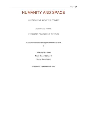 Humanity and Space