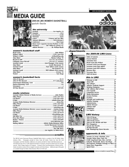 2005-06 WBB Media Guide