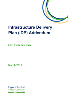 Infrastructure Delivery Plan (IDP) Addendum