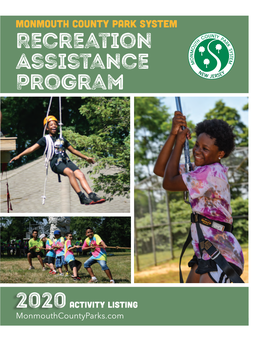 Recreation Assistance Program Book 2020