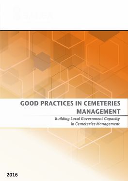 GOOD PRACTICES in CEMETERIES MANAGEMENT Building Local Government Capacity in Cemeteries Management