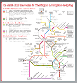 Go North East Bus Routes in Washington & Houghton-Le-Spring