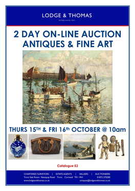 2 Day On-Line Auction Antiques & Fine