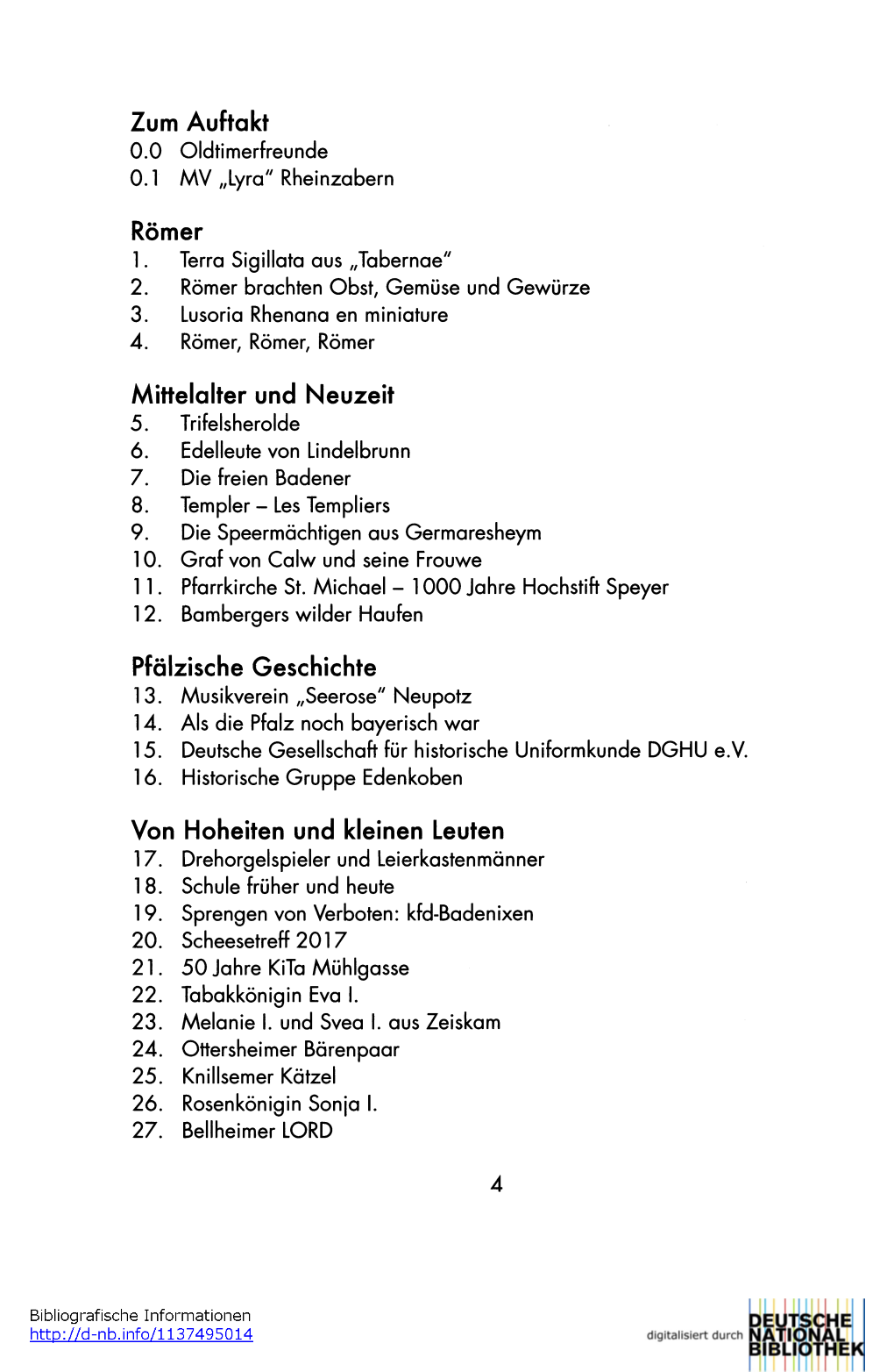 Zum Auftakt Römer Mittelalter Und Neuzeit Pfälzische Geschichte Von