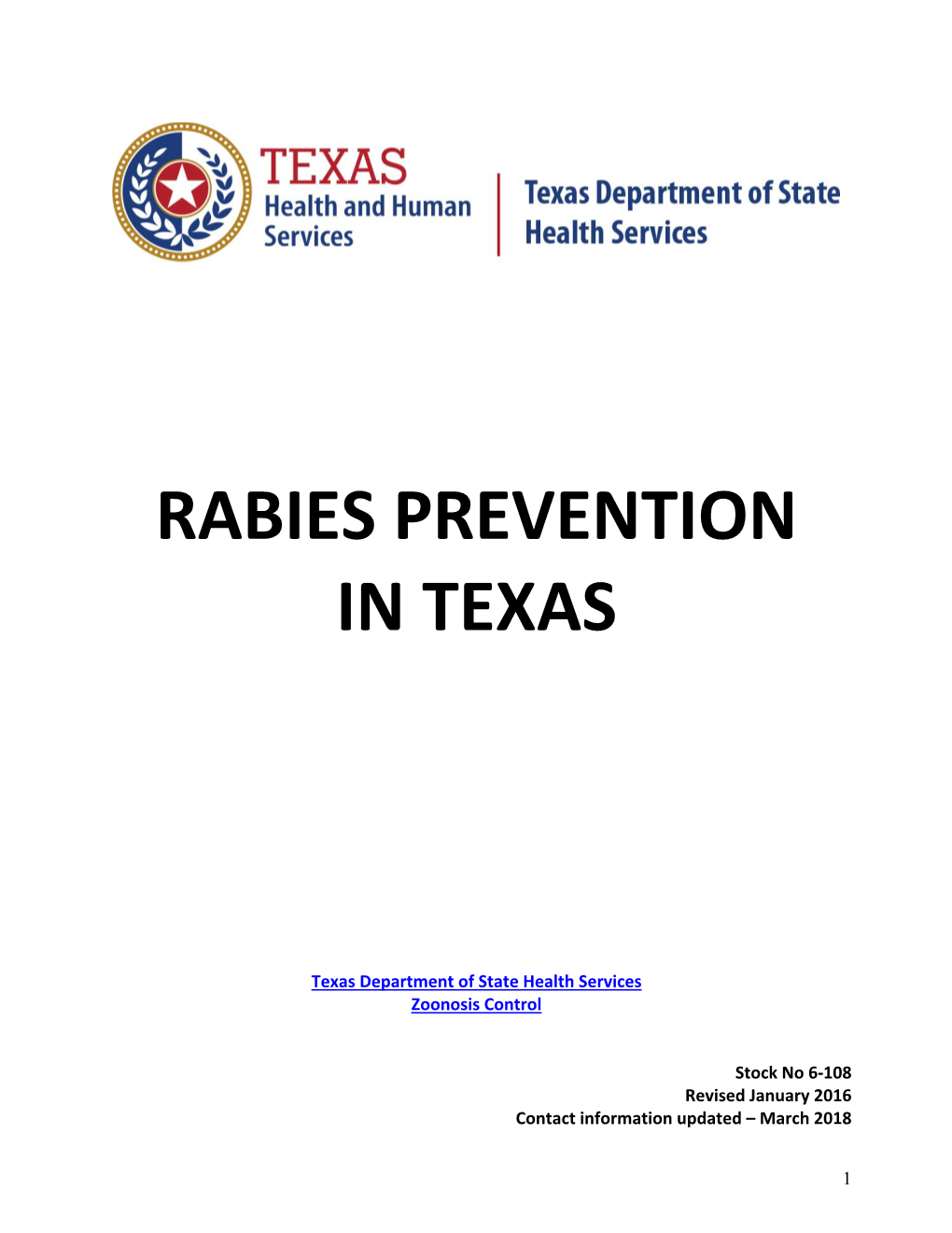 Rabies Prevention in Texas