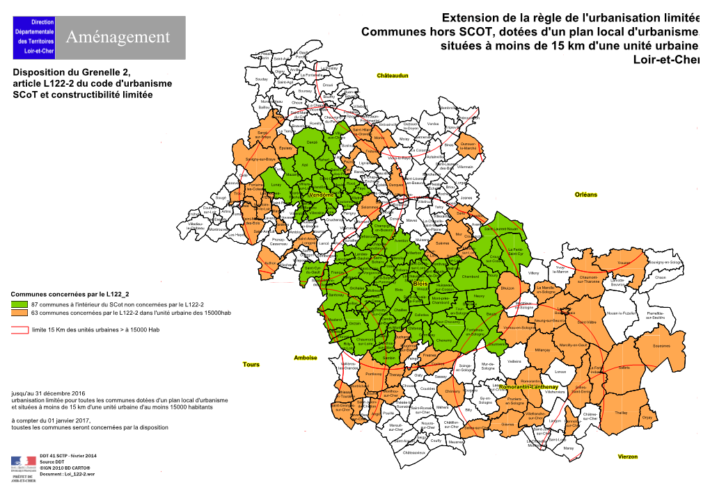 Aménagement Situées À Moins De 15 Km D'une Unité Urbaine