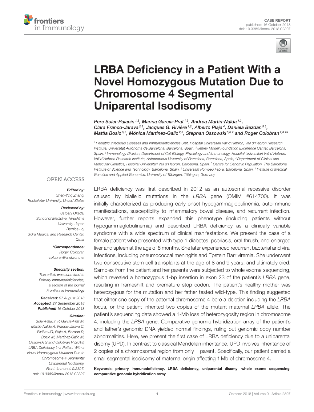 LRBA Deficiency in a Patient with a Novel Homozygous Mutation Due