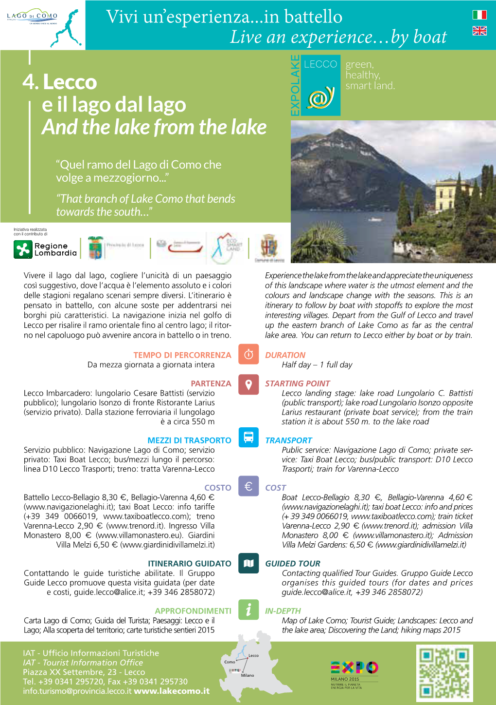 4. Lecco E Il Lago Dal Lago and the Lake from The