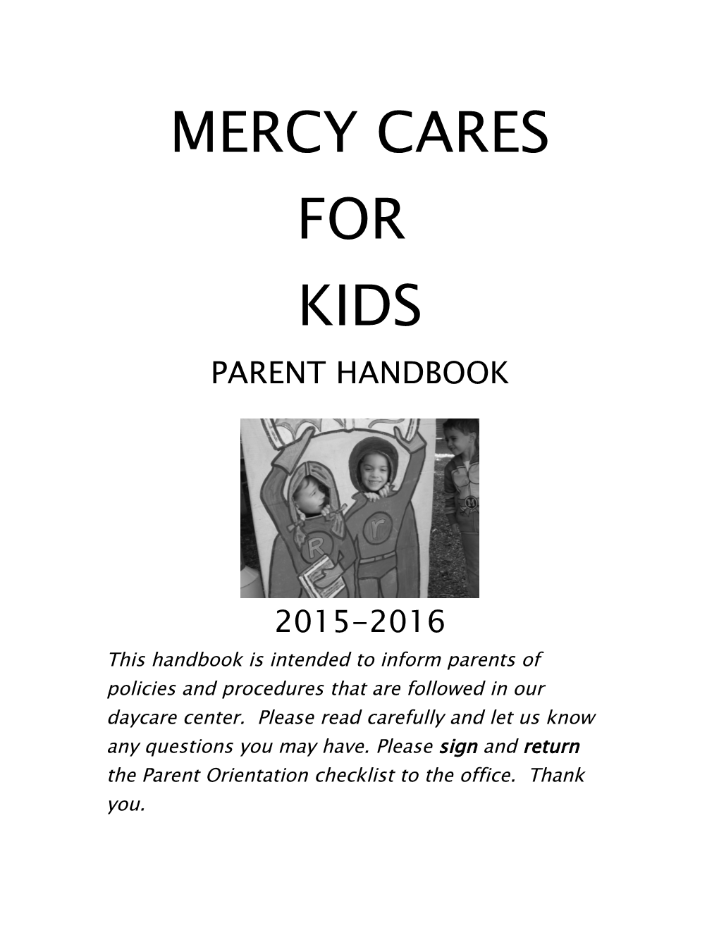 Mercy Cares for Kids