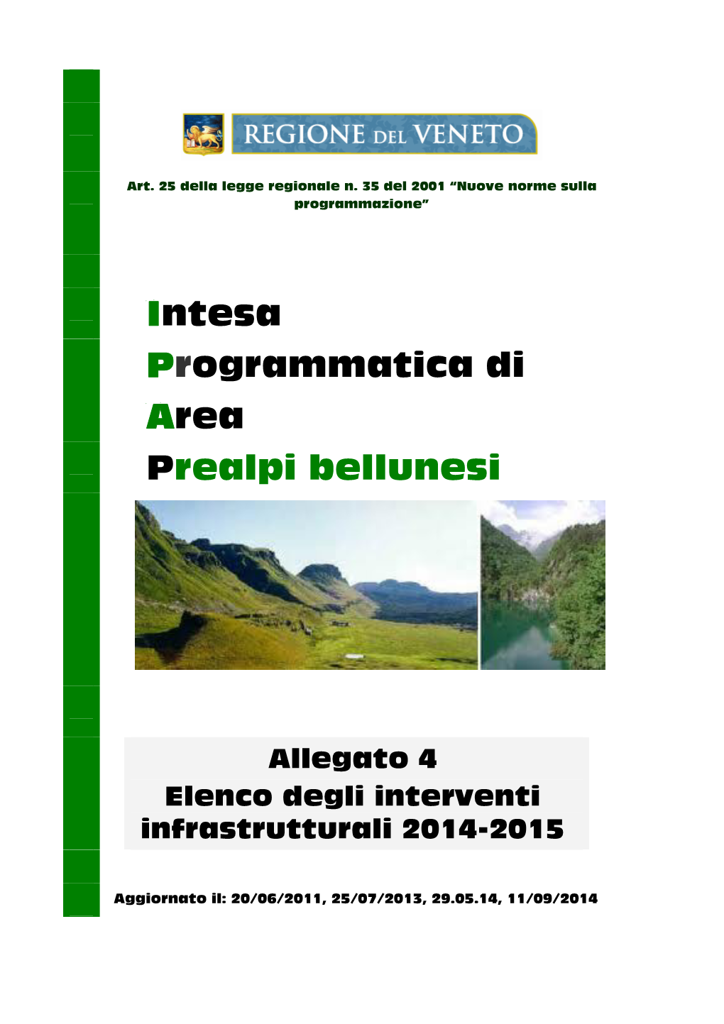 Intesa Programmatica Di Area Prealpi Bellunesi