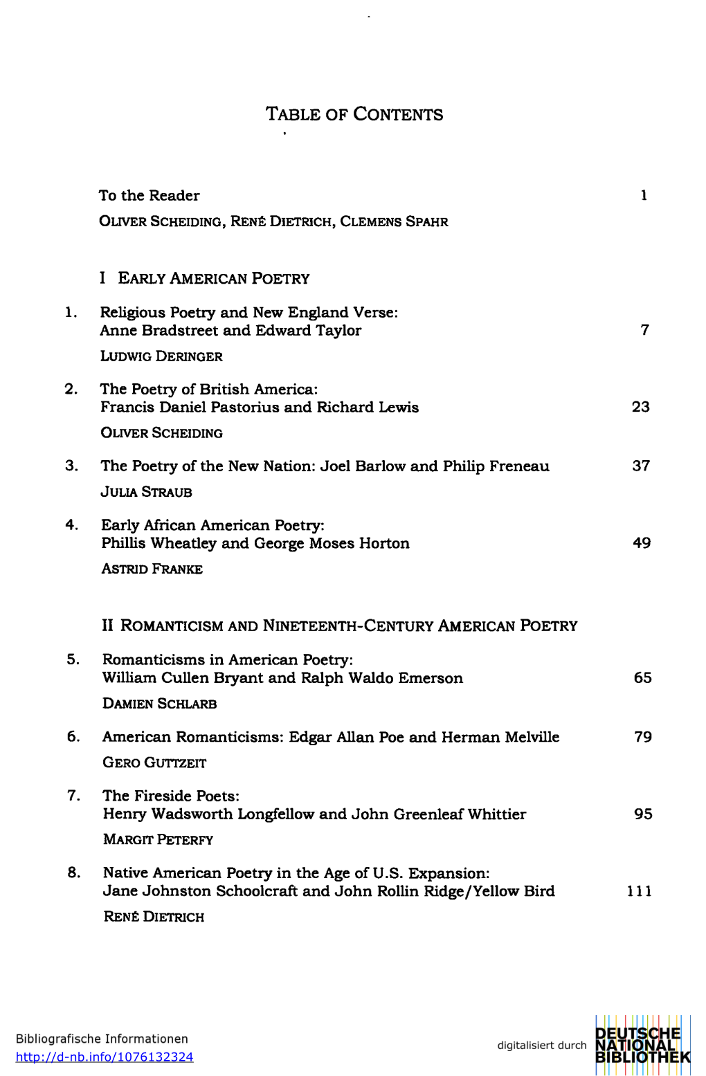 Table of Contents