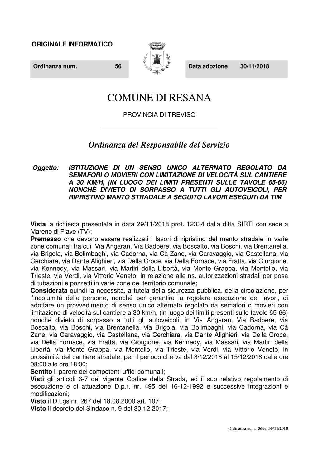 Comune Di Resana