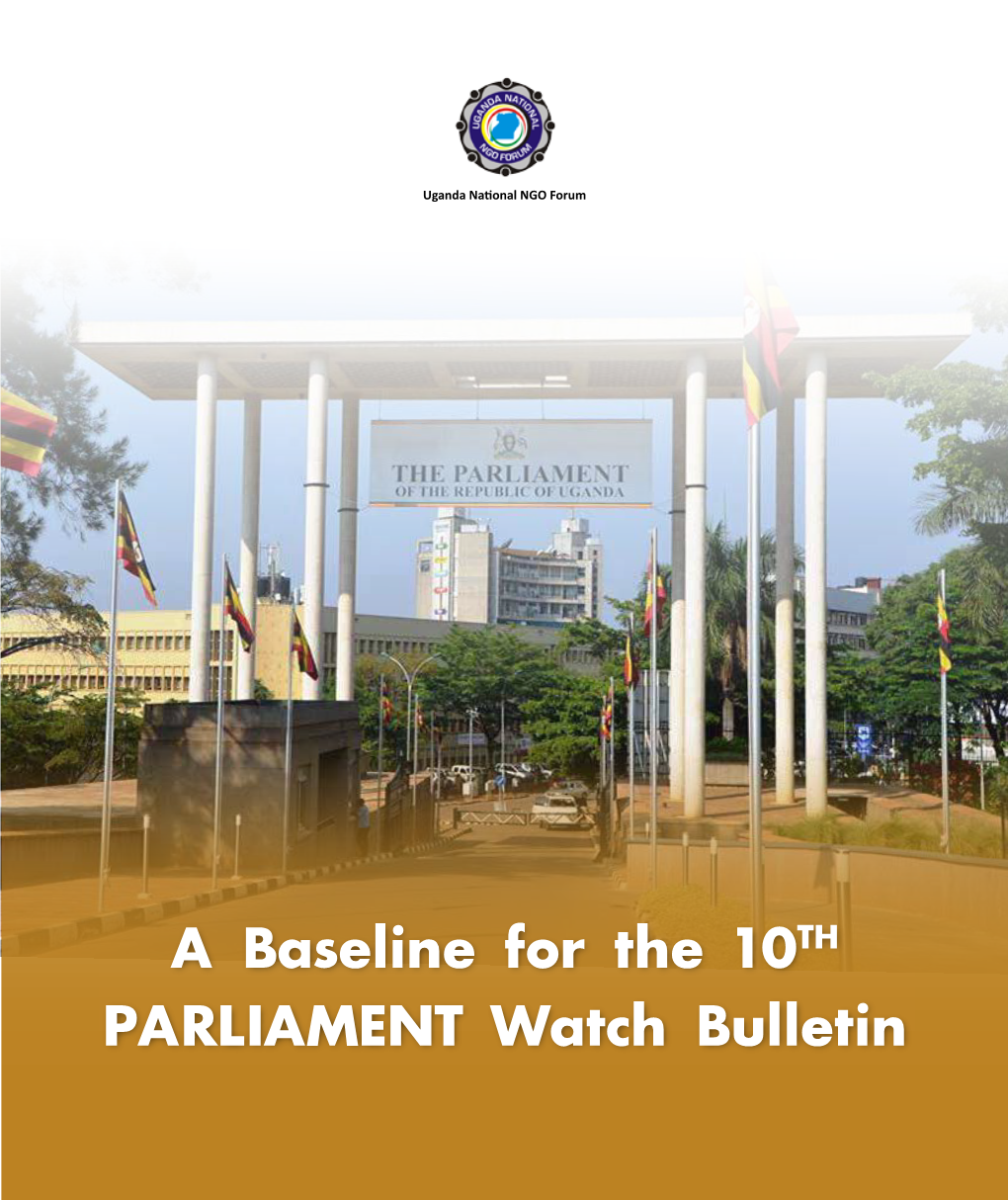 A Baseline for the 10TH PARLIAMENT Watch Bulletin