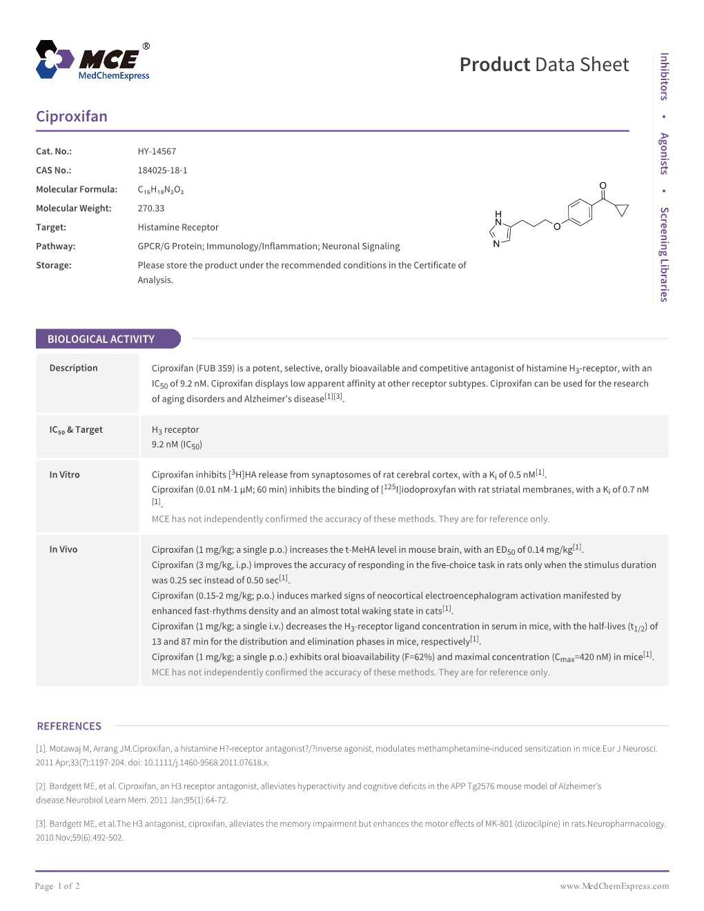 Ciproxifan | Medchemexpress