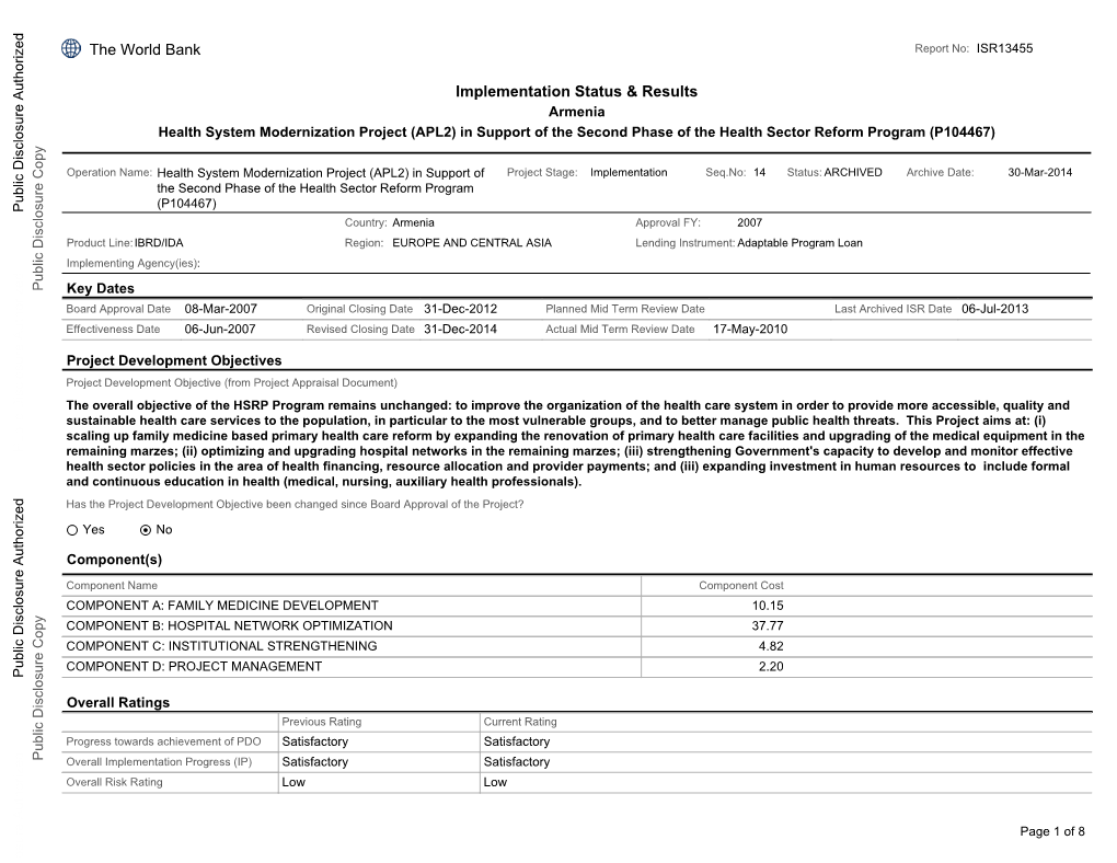 World Bank Document