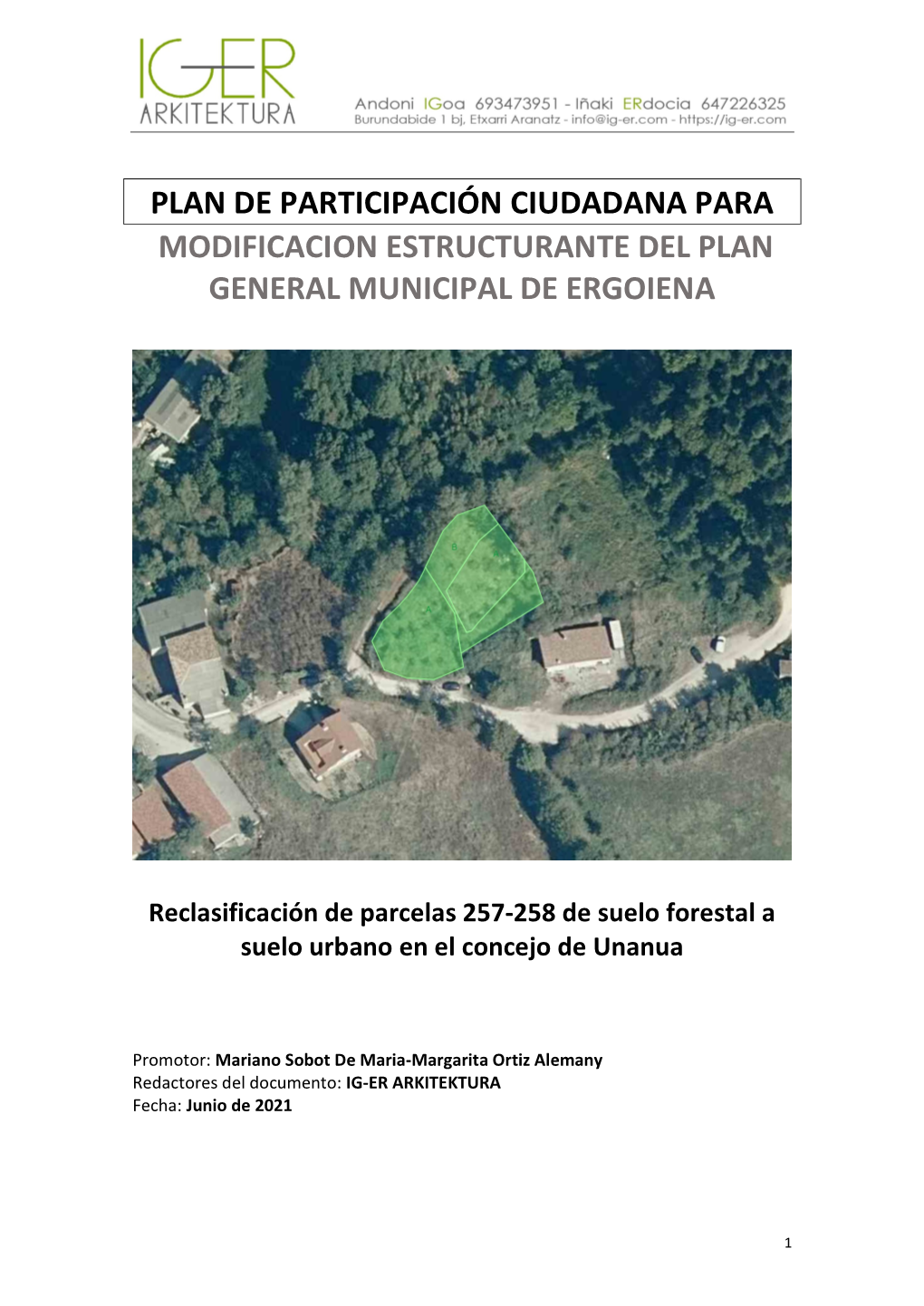 Plan De Participación Ciudadana Para Modificacion Estructurante Del Plan General Municipal De Ergoiena