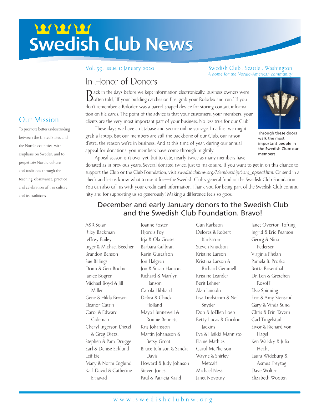 Swedish Club News