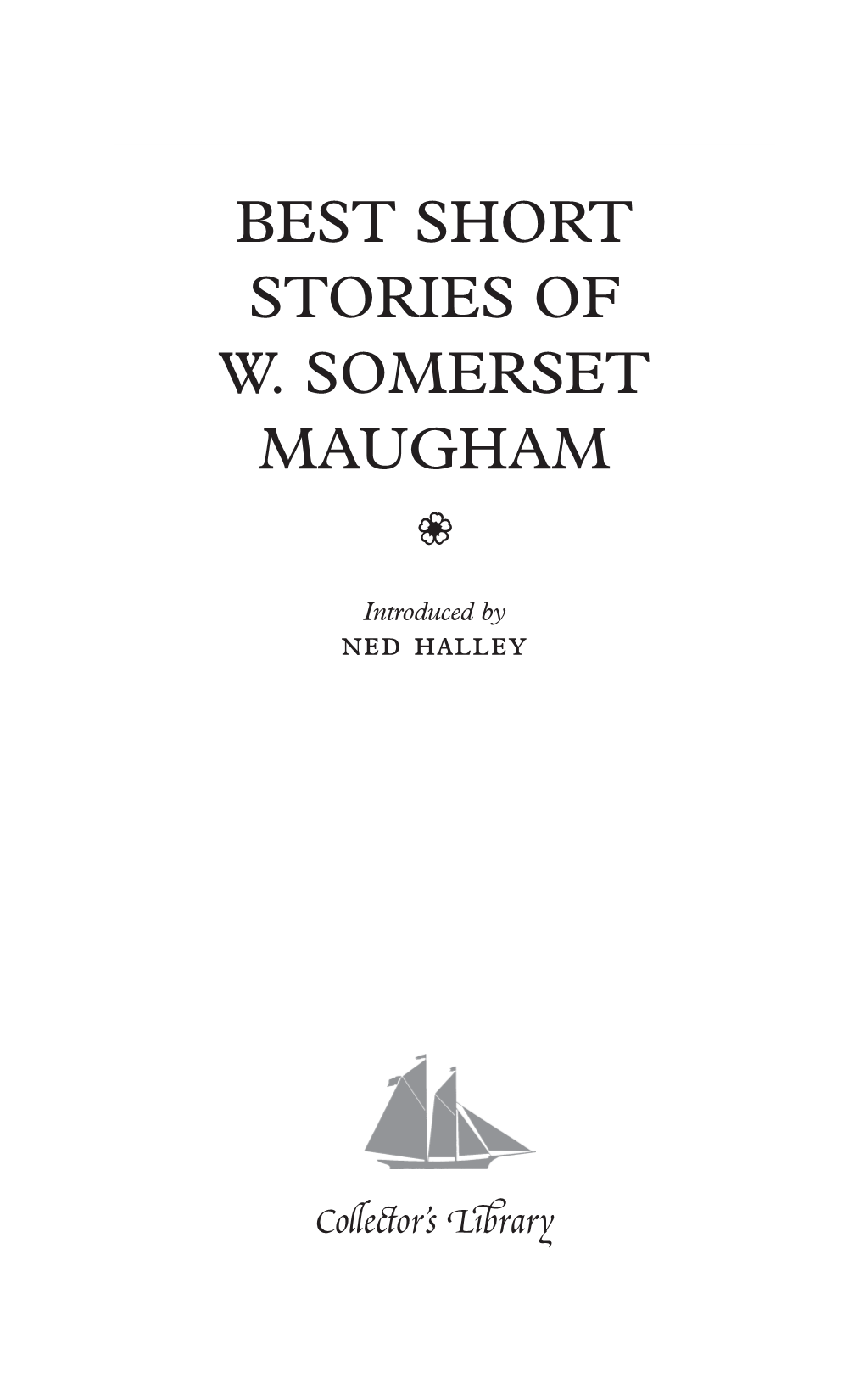 Best Short Stories of W. Somerset Maugham 