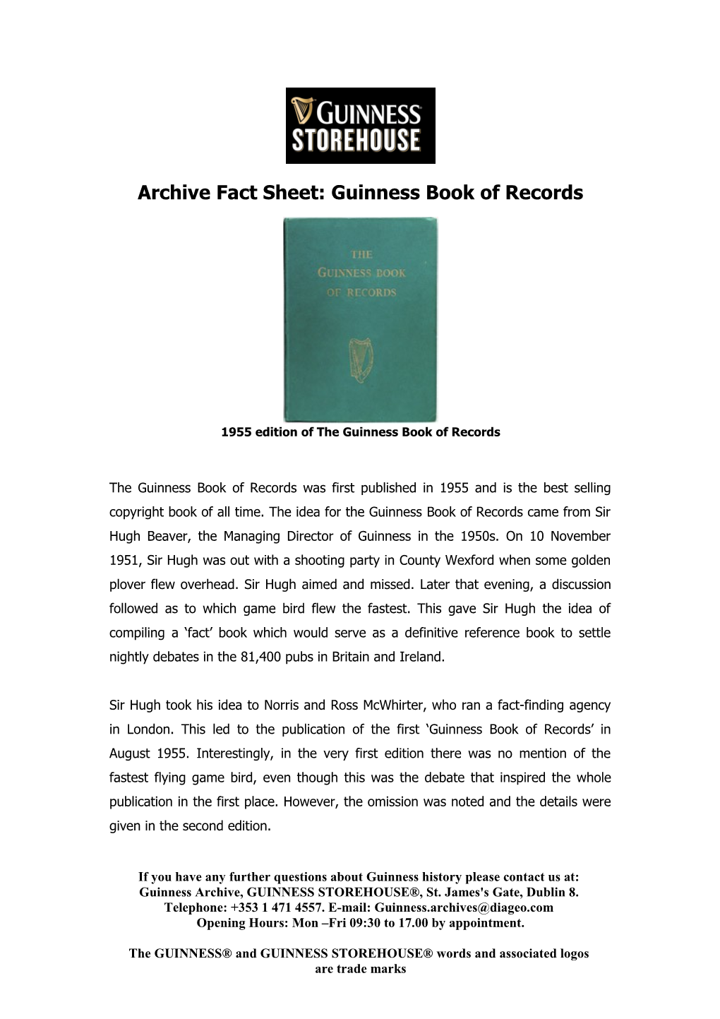 The Guinness Book of Records