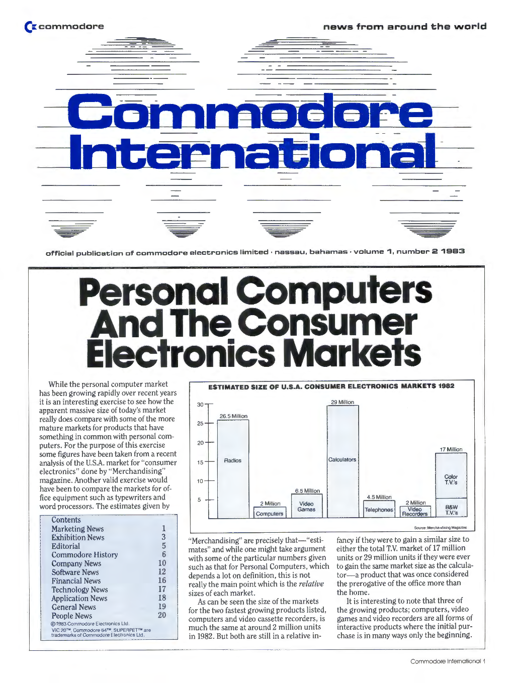 Personal Computers and the Consumer Electronics Markets