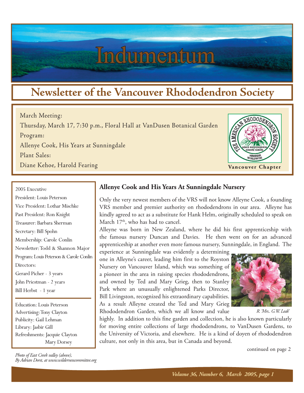 VRS Indumentum Feb 2005