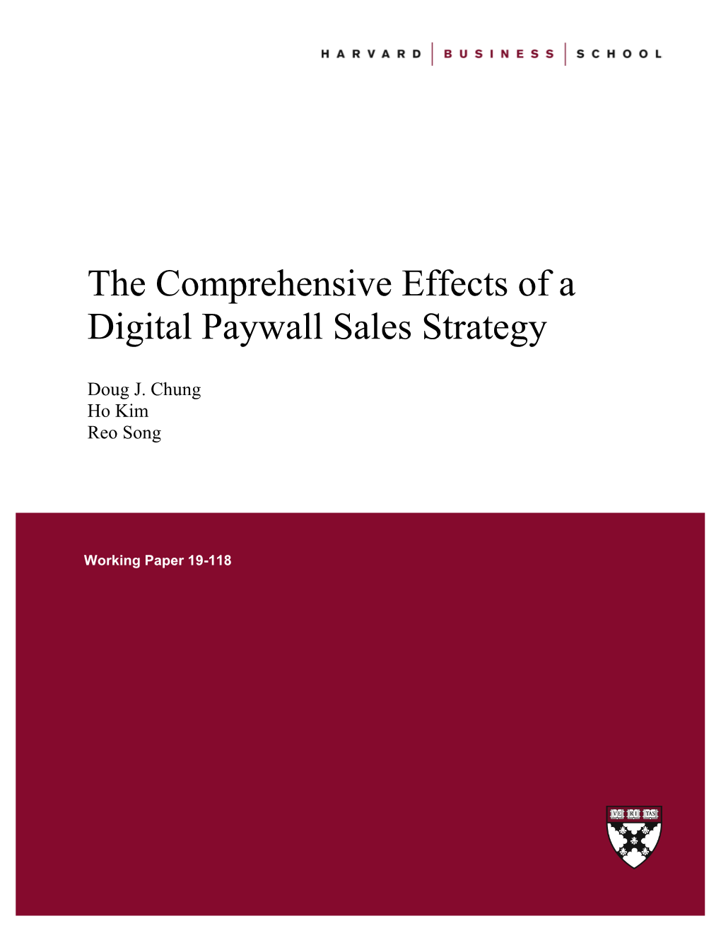 The Comprehensive Effects of a Digital Paywall Sales Strategy