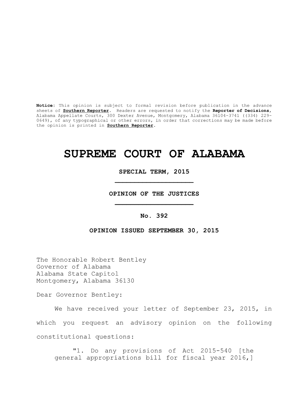 Supreme Court of Alabama