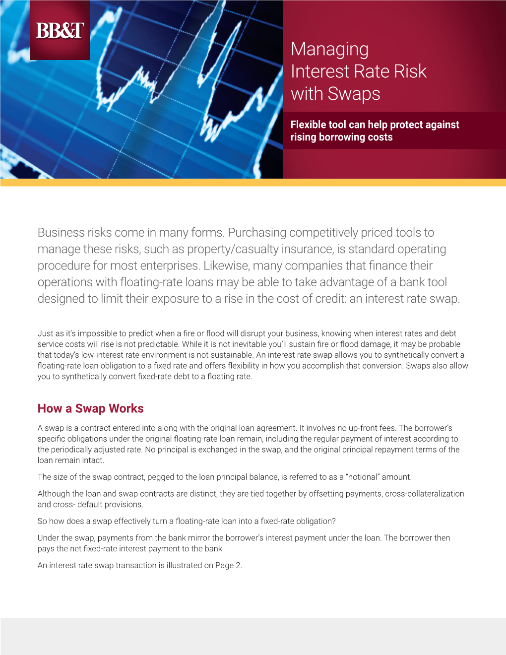 Managing Interest Rate Risk with Swaps