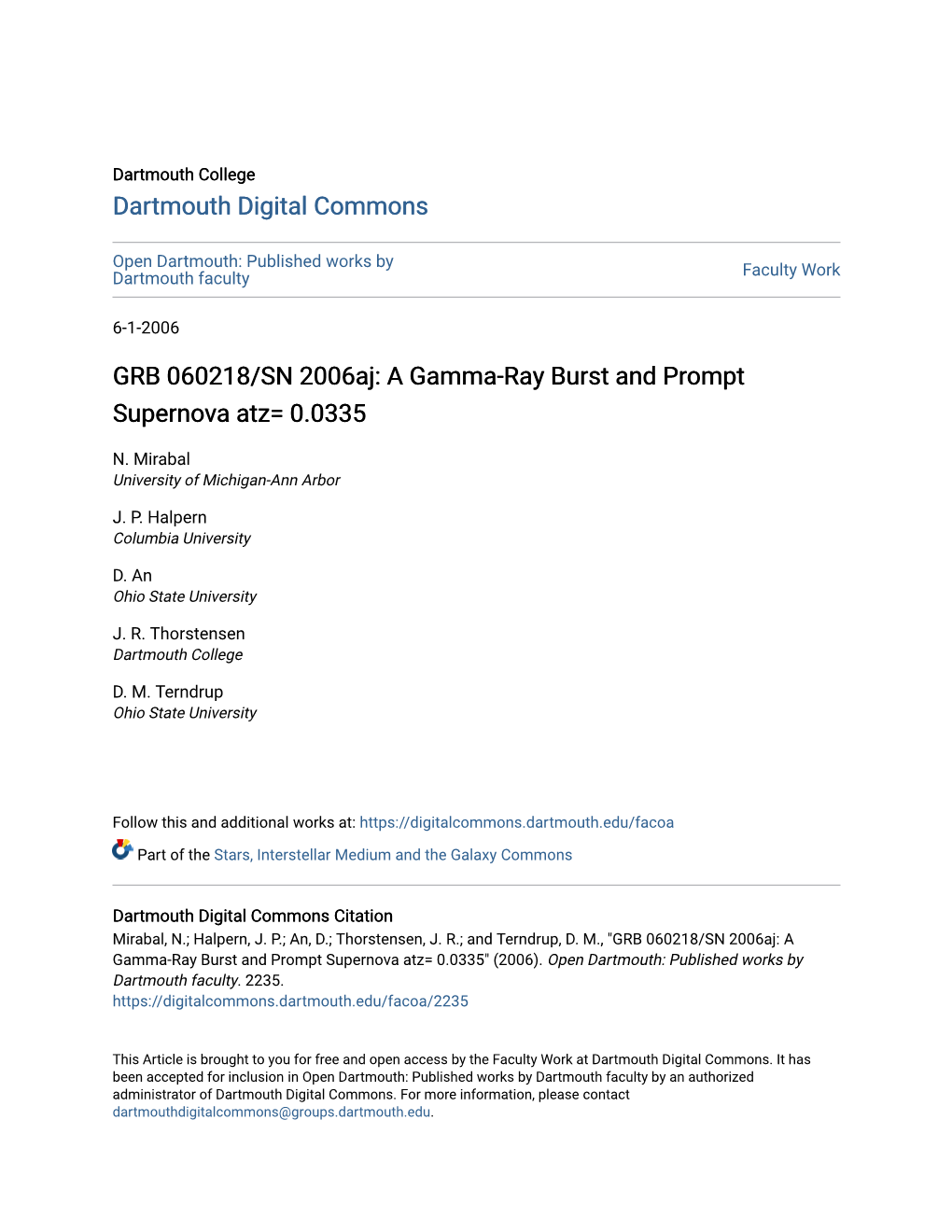 GRB 060218/SN 2006Aj: a Gamma-Ray Burst and Prompt Supernova Atz= 0.0335