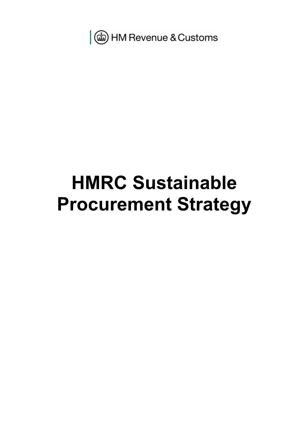 Sustainable Procurement Strategy