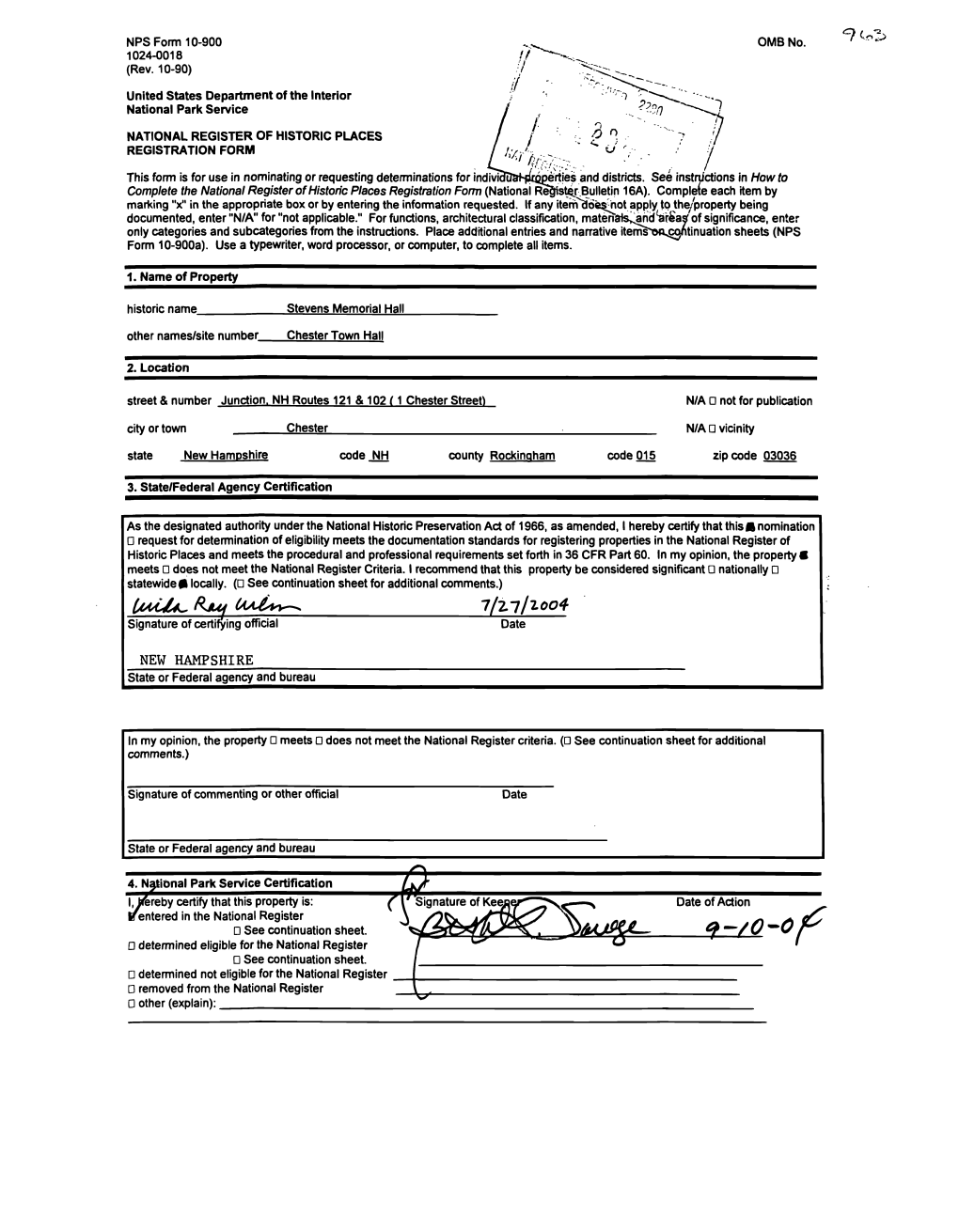 7/2.-J/^Oo4 Signature of Certifying Official Date