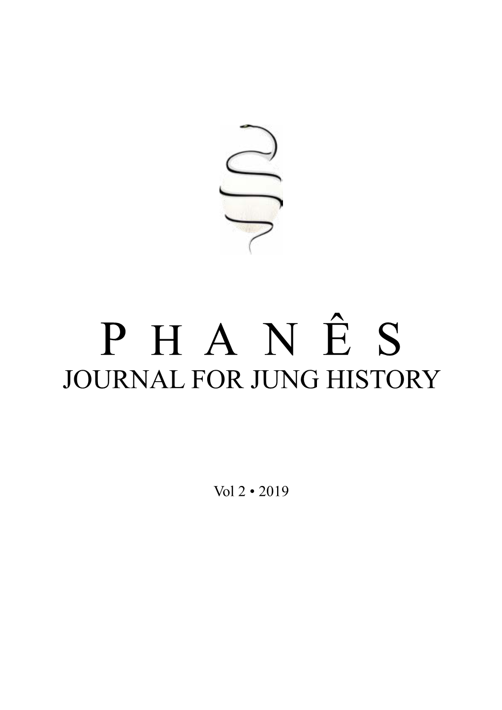 P H a N Ê S Journal for Jung History