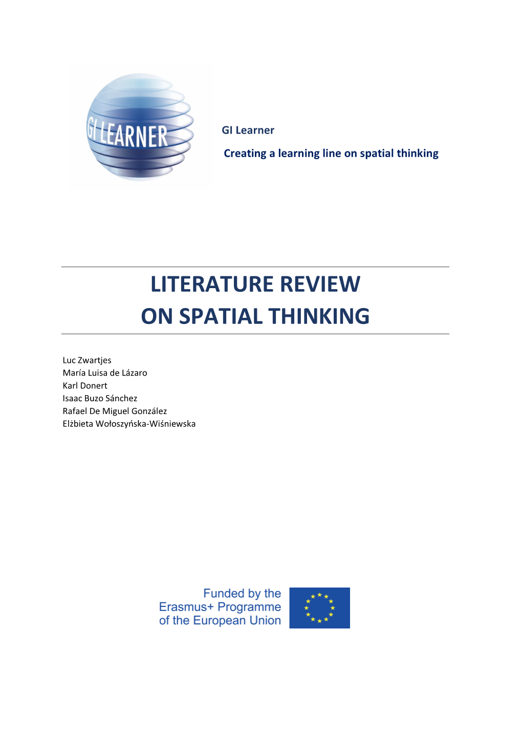 Literature Review on Spatial Thinking