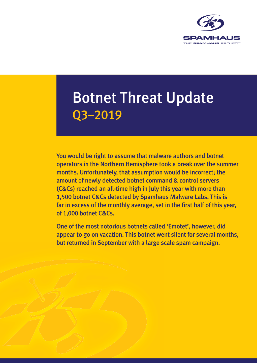 Botnet Threat Update Q3–2019
