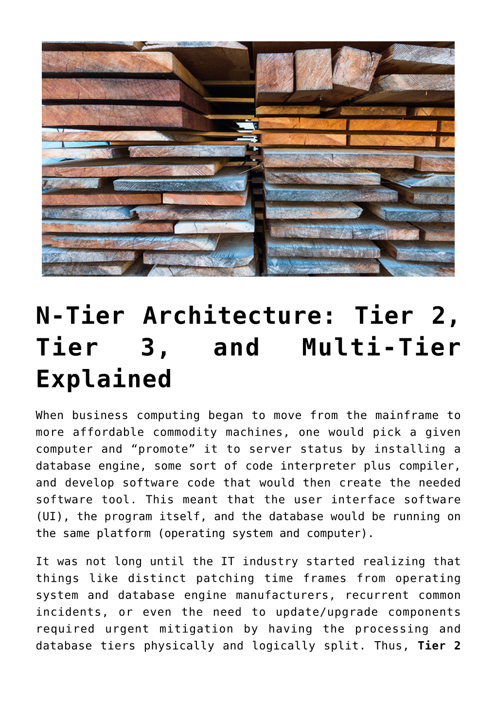 N-Tier Architecture: Tier 2, Tier 3, and Multi-Tier Explained