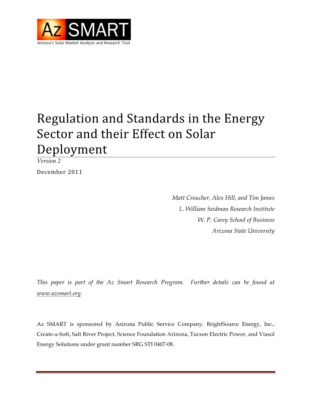 Az SMART Regulations and Standards Nov