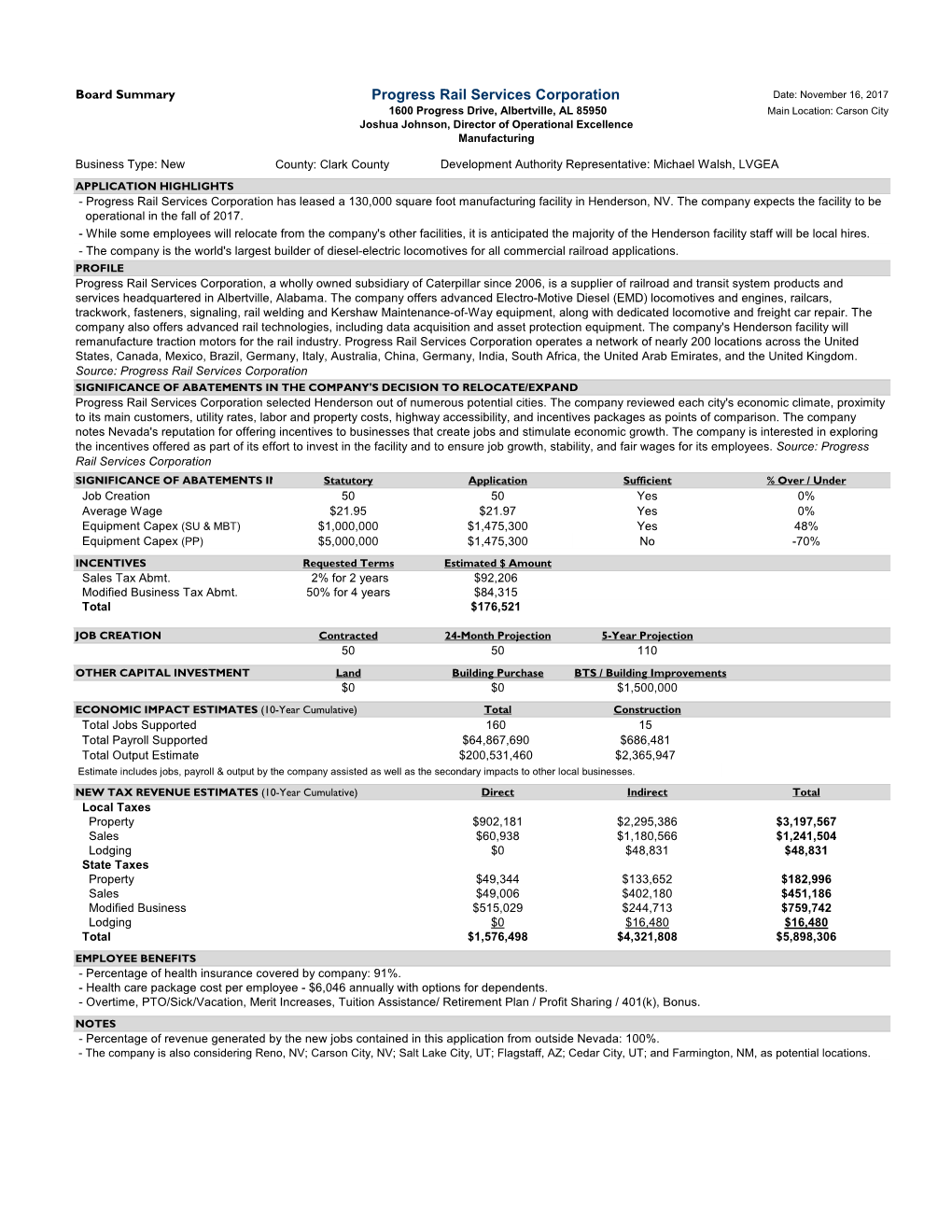 Progress Rail Services Corporation