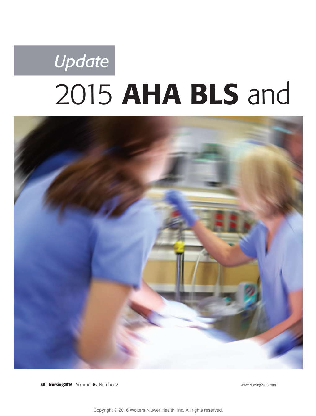 2015 AHA BLS And