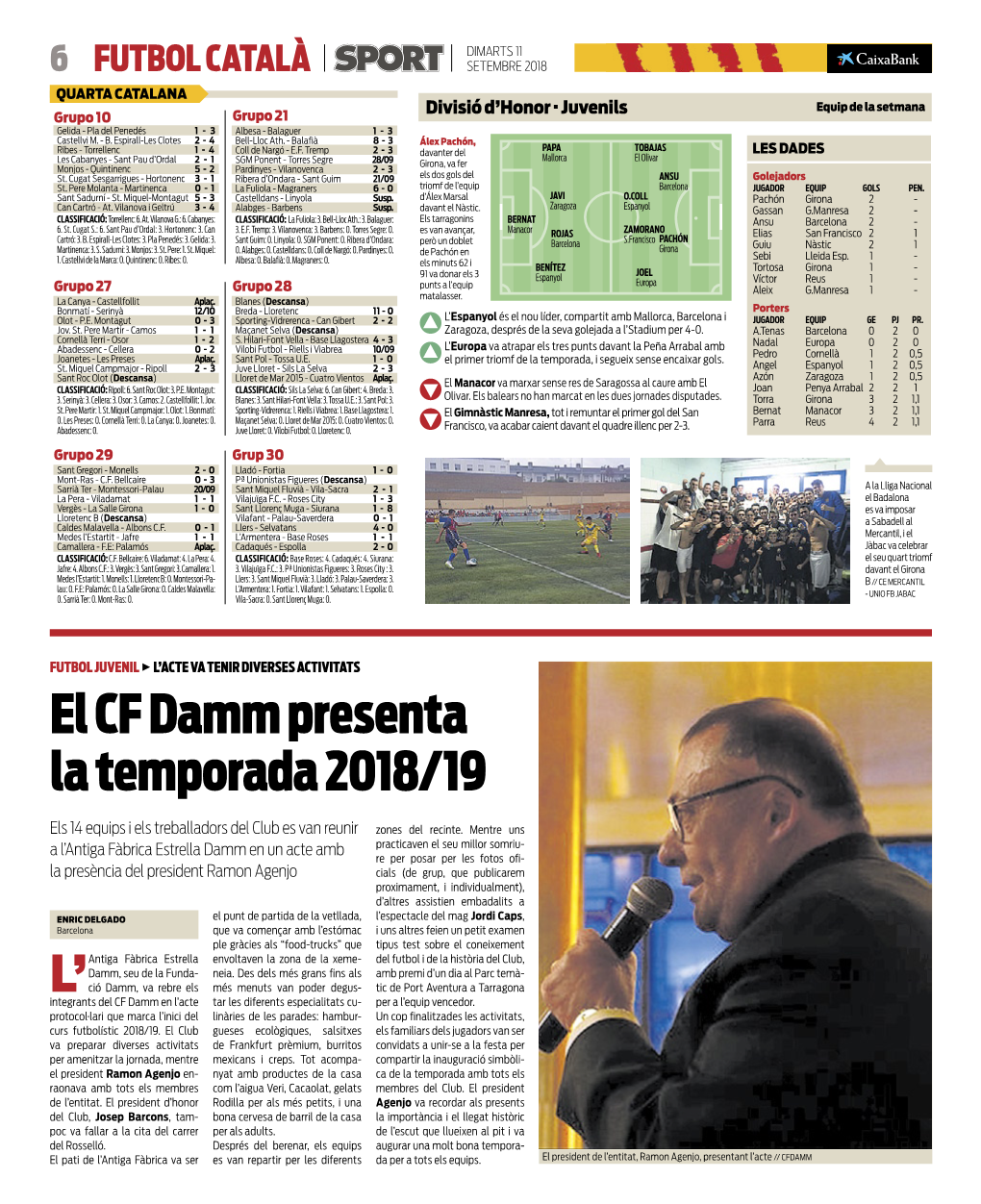 El CF Damm Presenta La Temporada 2018/19