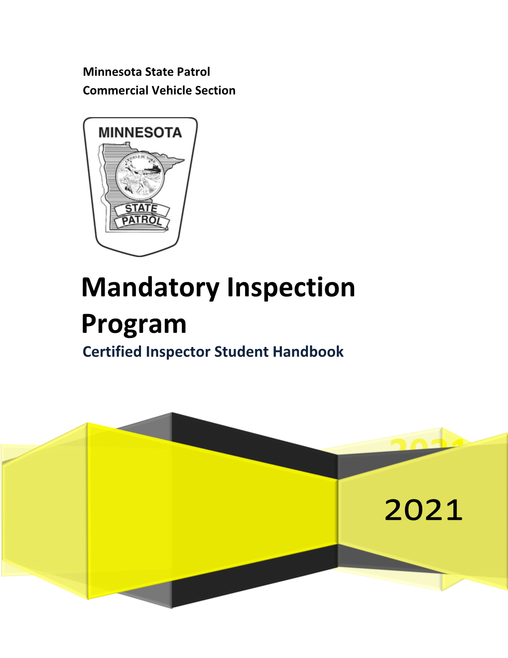 Mandatory Inspection Program Certified Inspector Student Handbook