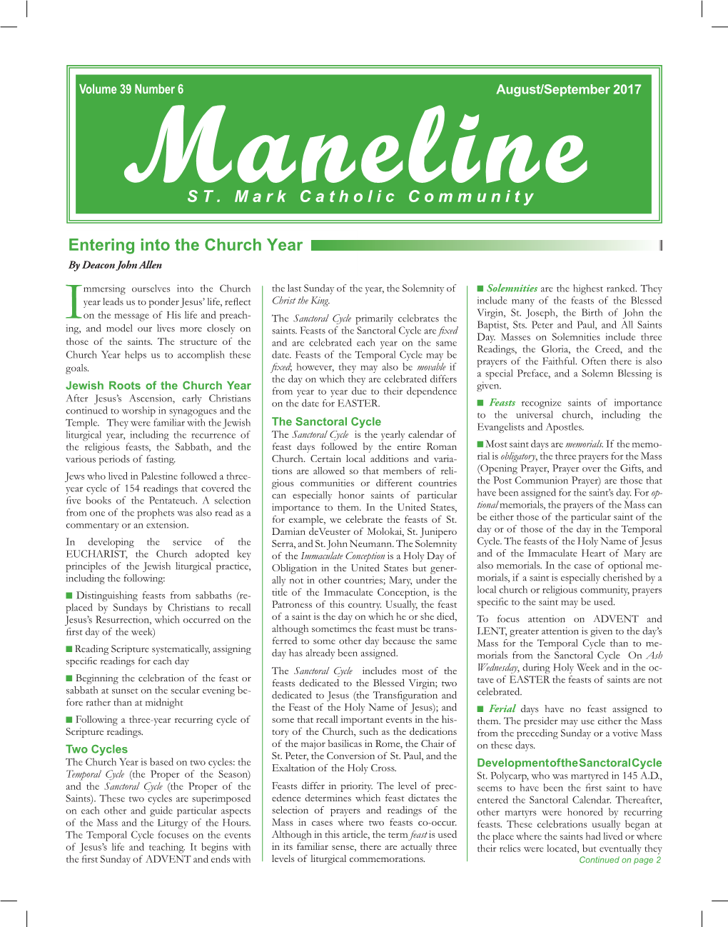 Aug-Sept Maneline 2017