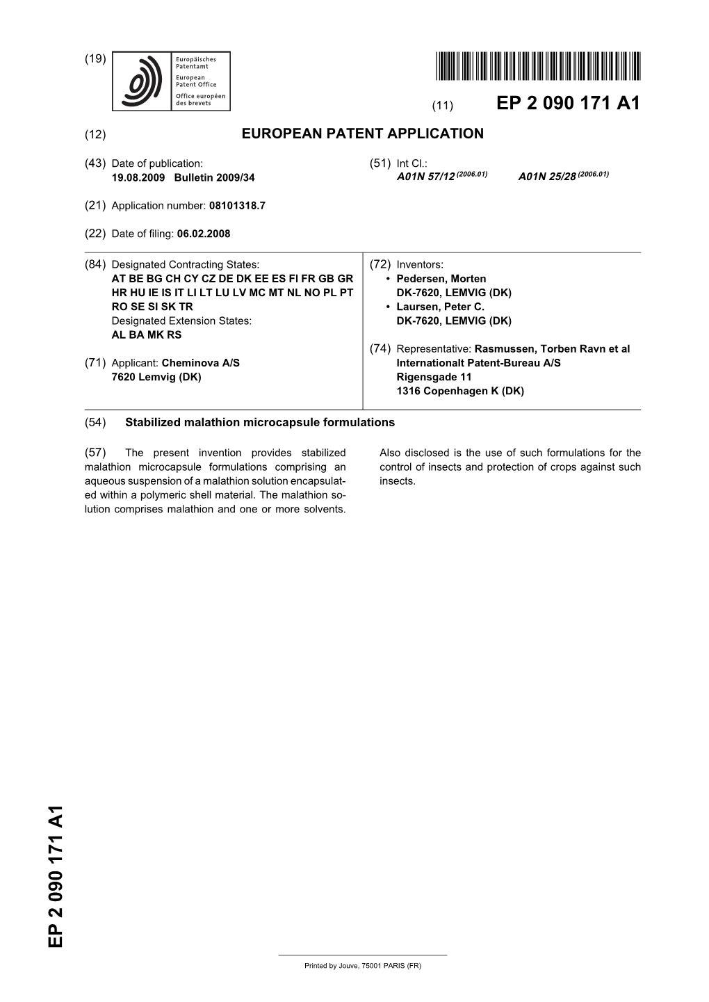 Stabilized Malathion Microcapsule Formulations