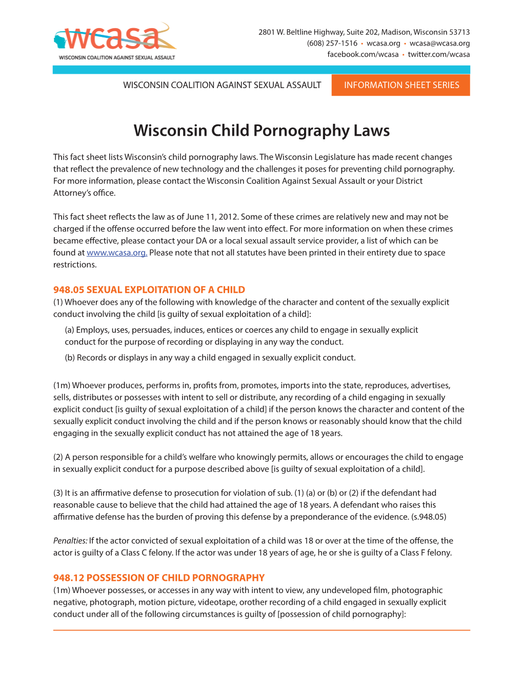 Child Pornography Laws