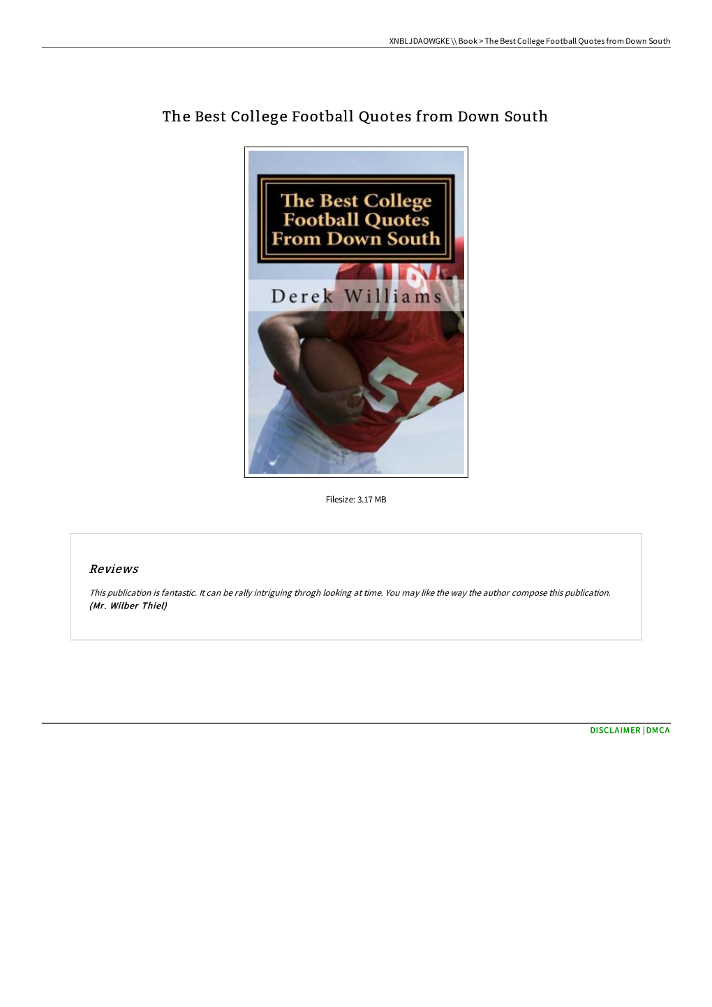 Download Ebook // the Best College Football Quotes from Down