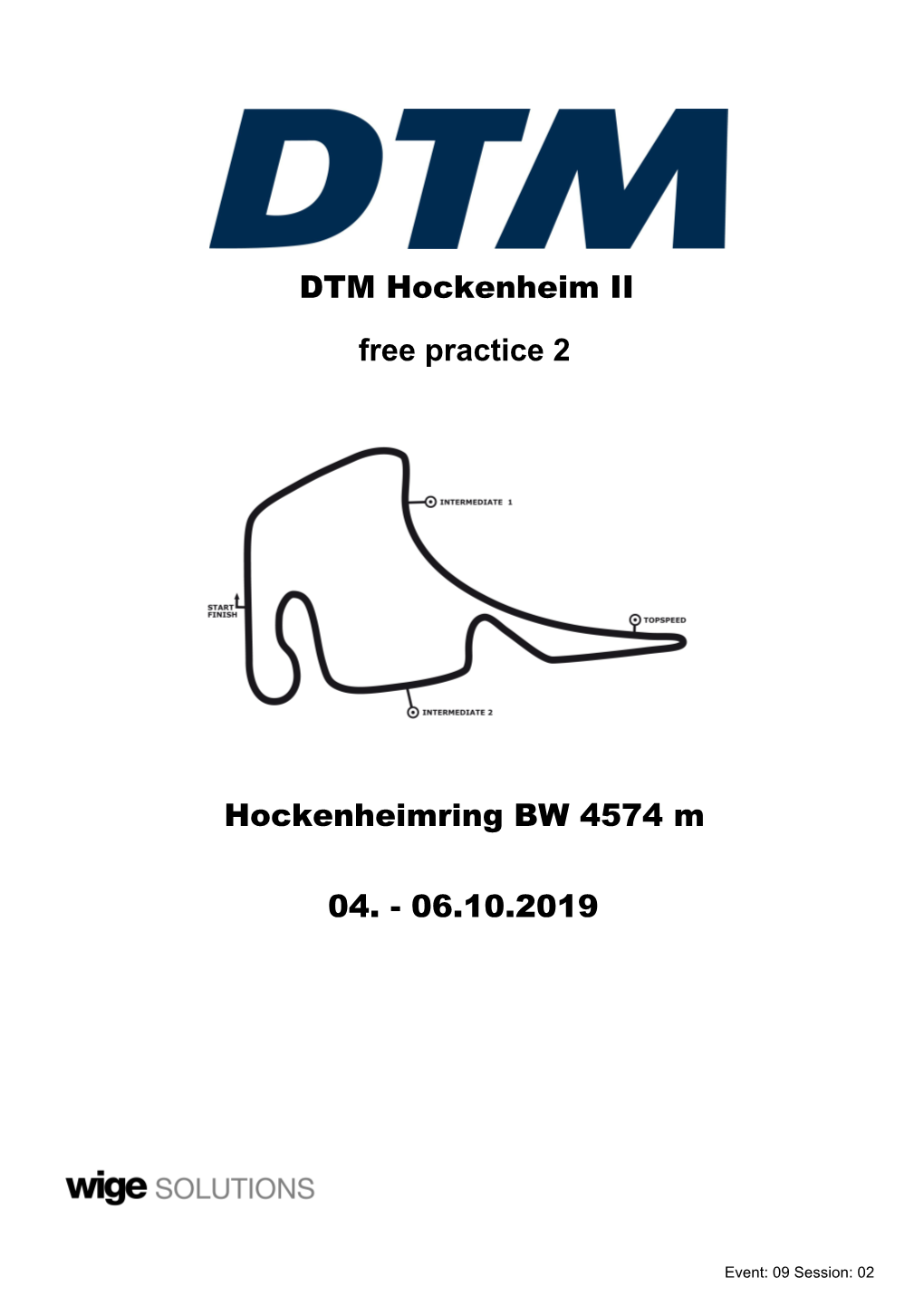 DTM Hockenheim II Hockenheimring BW 4574 M