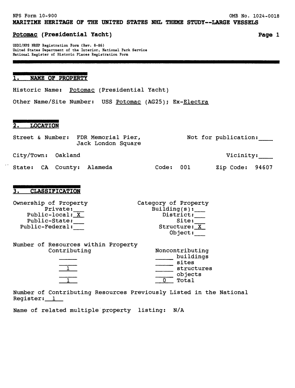 Potomac (Presidential Yacht) Page 1